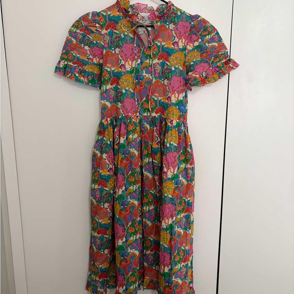 Vibrant Floral Midi Dress